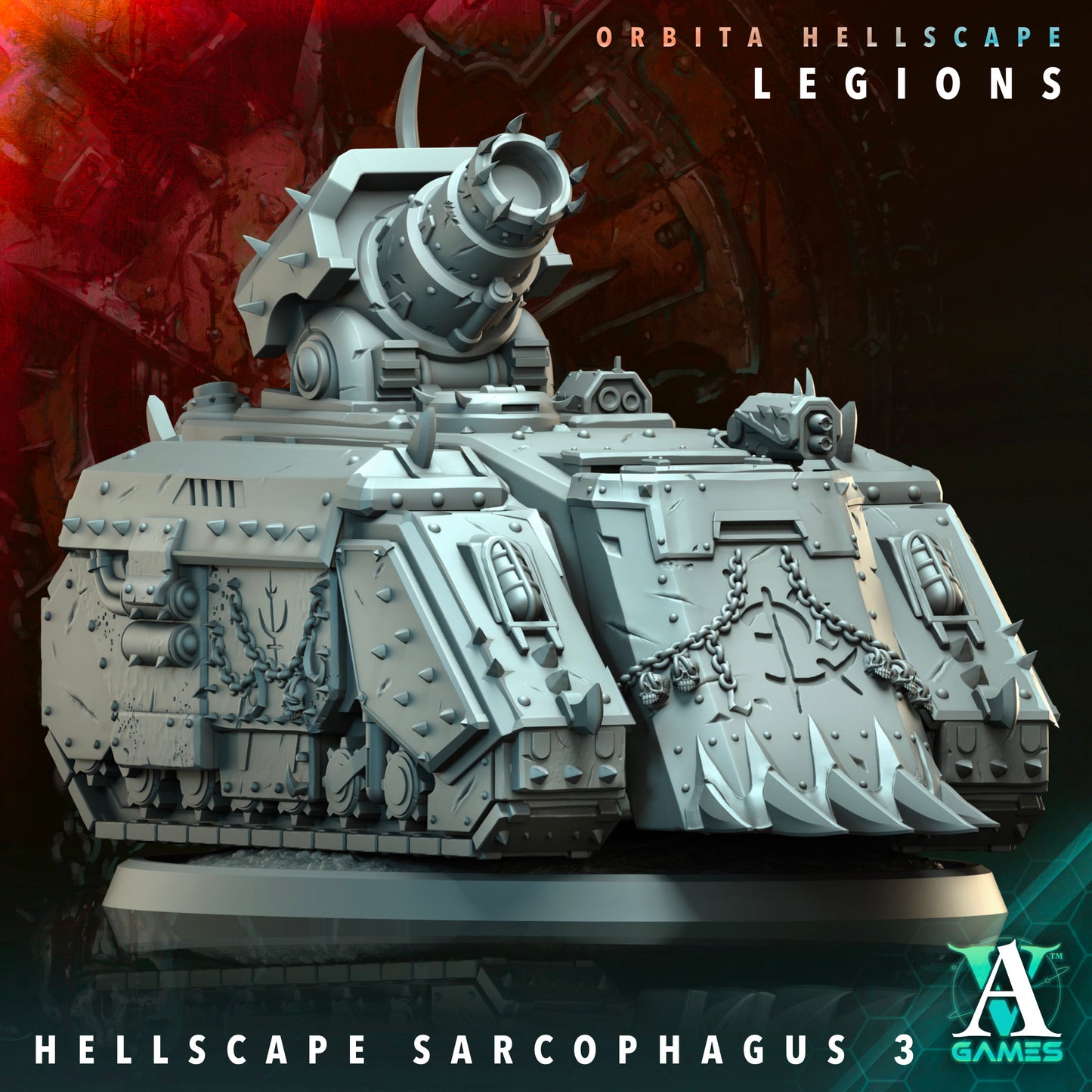 Orbita Hellscape Legions Sarcophagus - Archvillian Games