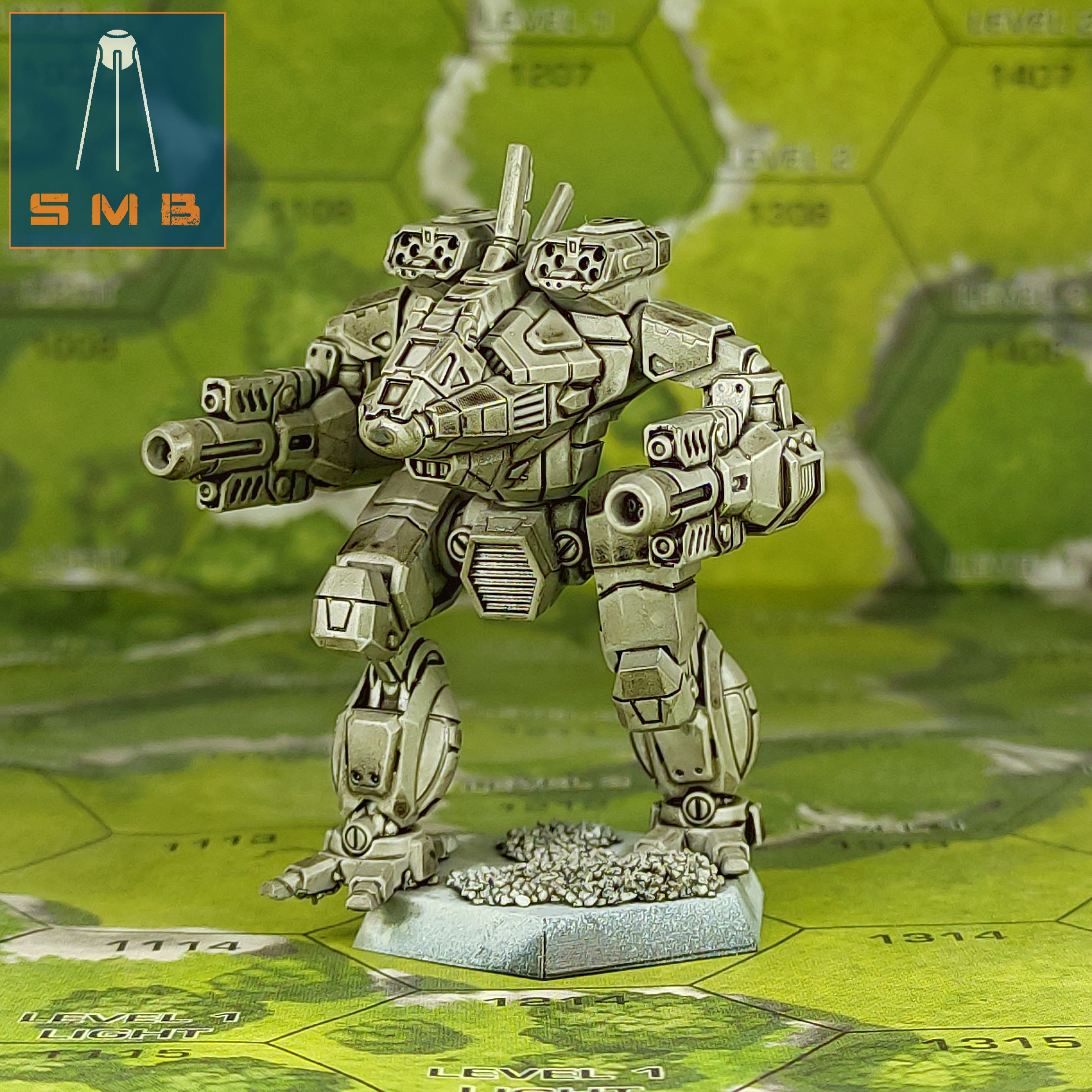 Battletech Model Kit ALPHA VOLK MOD A - Alternate Battletech Model - By Sir Mortimer Bombit ...