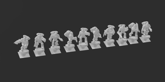 Mk4 Crusaders Ground assault (jetpacks) - 6mm/8mm
