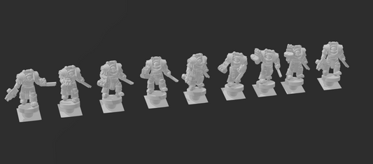 Terminus Cataphrac Crusaders with Grenades - 6mm/8mm