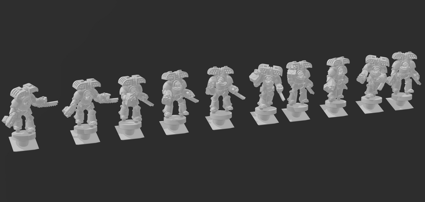 Terminus Indom Crusaders with missles - 6mm/8mm