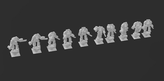 Terminus Indom Crusaders with grenades - 6mm/8mm