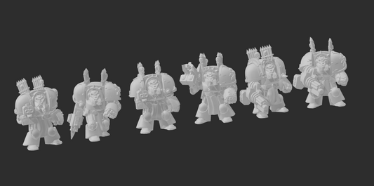 Chaotic Crusaders Heavy infantry - 6mm/8mm