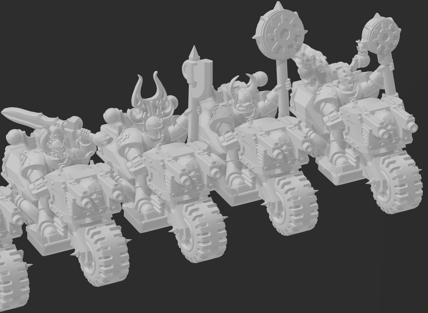 Chaotic Crusaders Bikers - 6mm/8mm