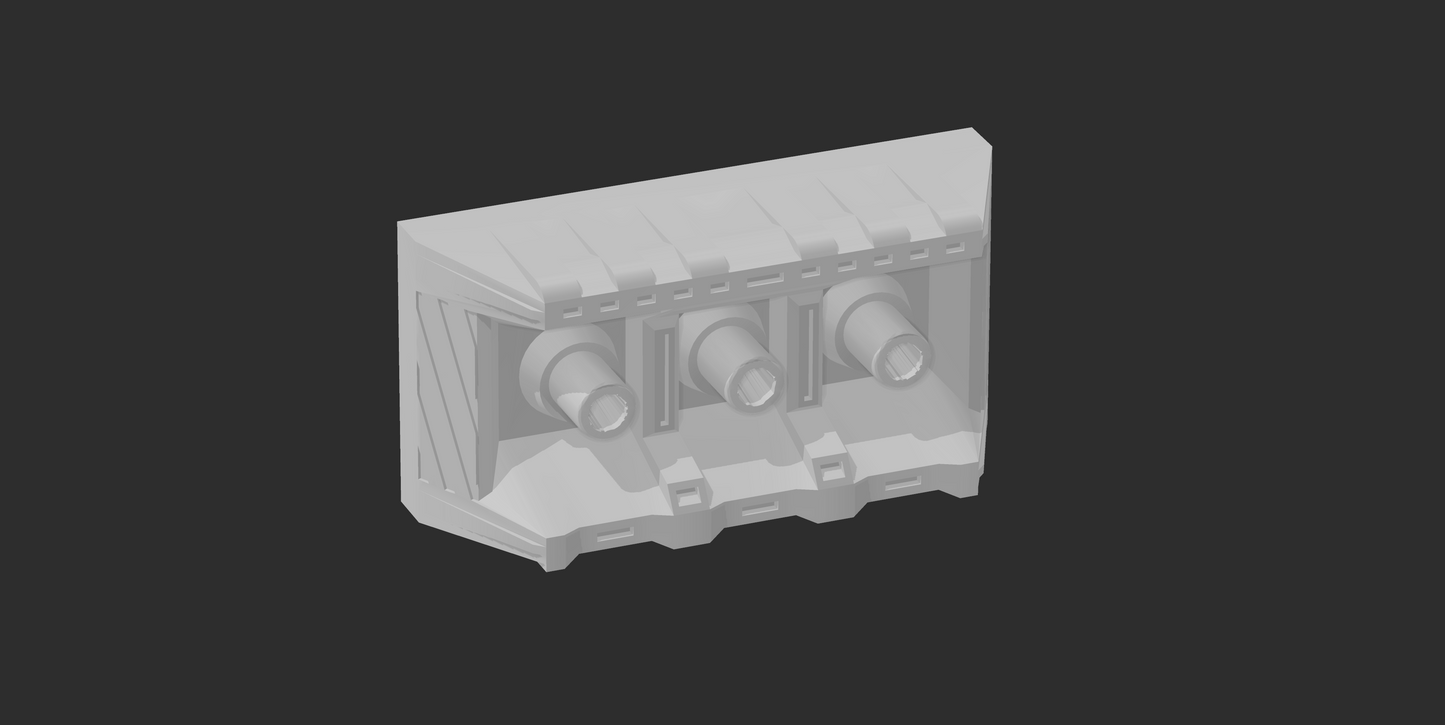 Banshee Class Grand cruiser /broadside hull Tartarus Fleet - Nofixedforge