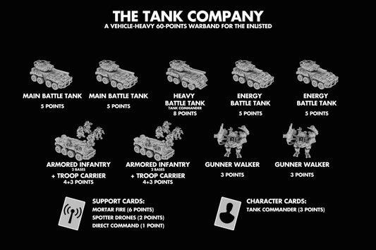 The Tank Company 60 point army - The Enlisted - Full Spectrum Dominance - 6mm