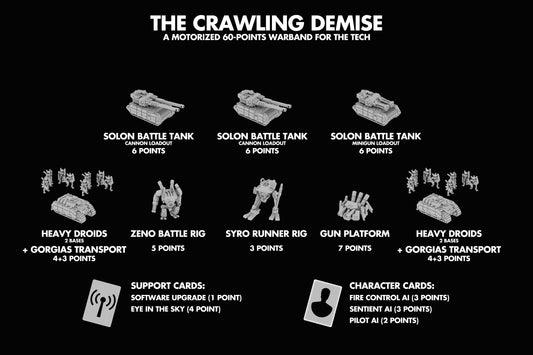 The Crawling Demise 60 point army - The Tech - Full Spectrum Dominance - 6mm