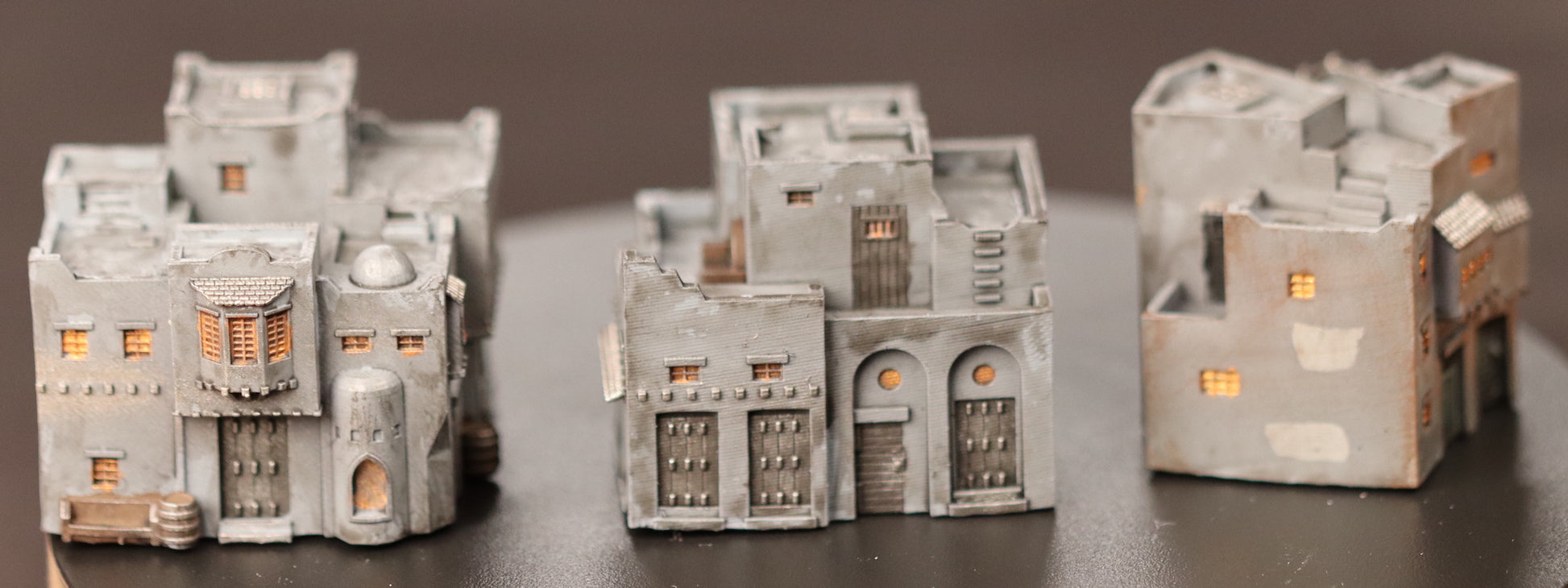 Some of the buildings from Future Medina we've painted