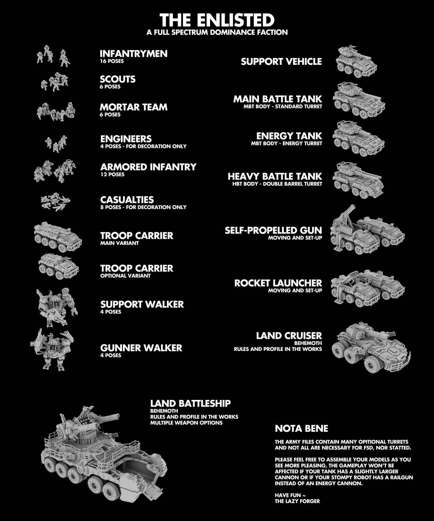 The Enlisted - Army Bundles - Full Spectrum Dominance - 6mm