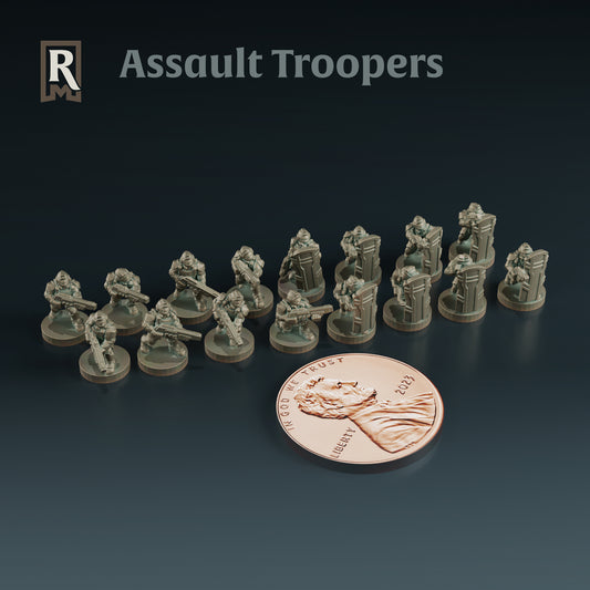 SciFi Assault troopers - 6mm/8mm - Resinant Miniatures