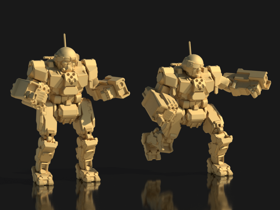 Commando 3A - Alternate Battletech Model – AfterDark Prints