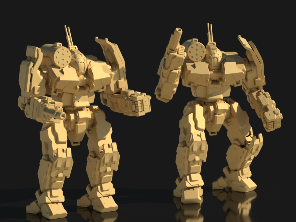 Griffin 1N - Alternate Battletech Model – AfterDark Prints