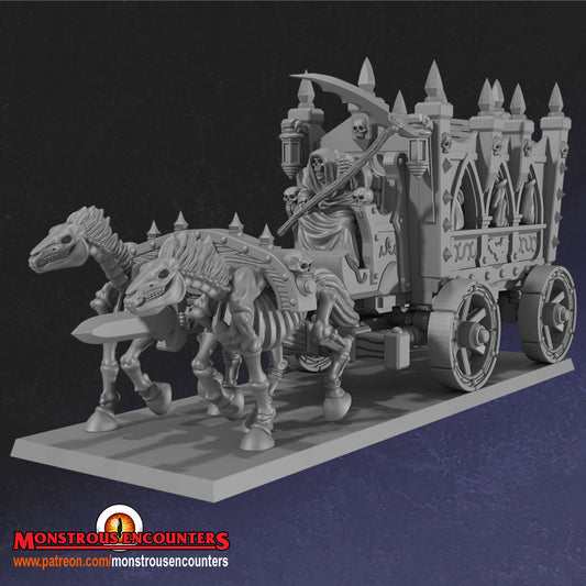 Undead Black Coach - 28/32mm miniatures by Monstrous Encounters