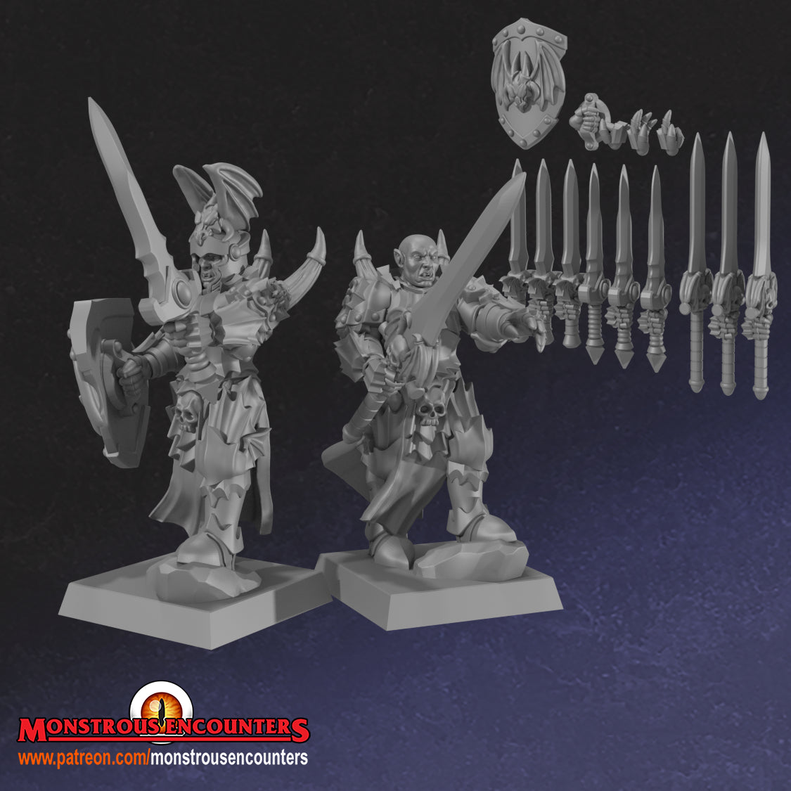 Blood Dragon Vampire 1 - 28/32mm miniatures by Monstrous Encounters