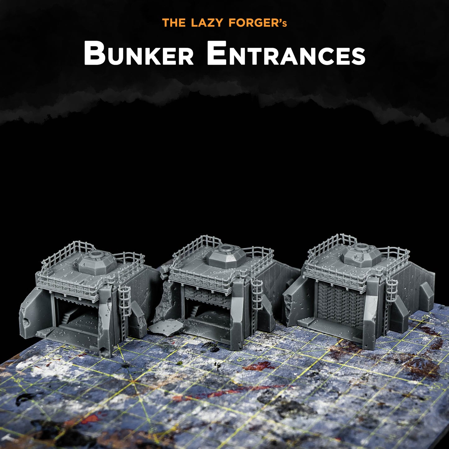 Bunker Entrances - Miniature Terrain Set