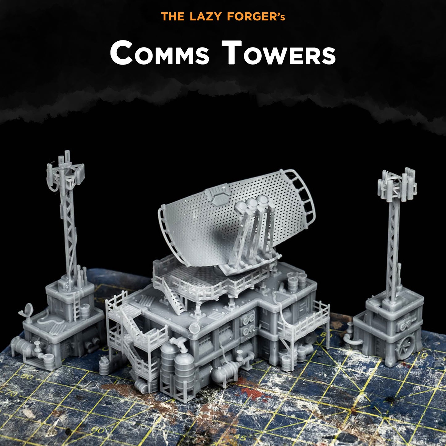 Comms Towers - Miniature Terrain Set