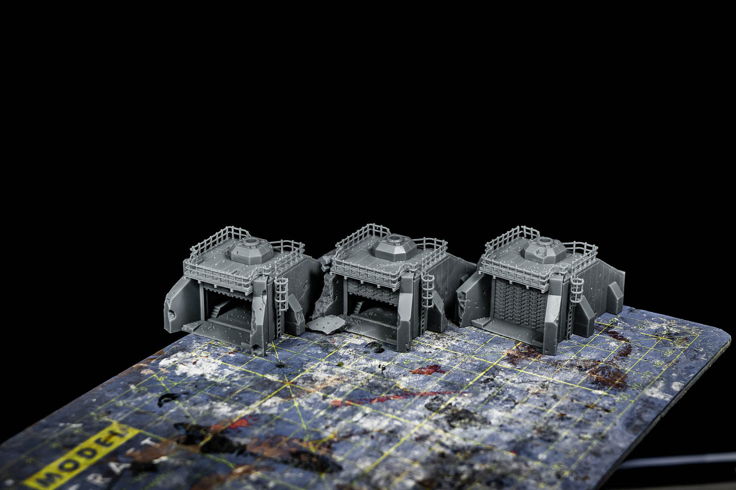 Bunker Entrances - Miniature Terrain Set