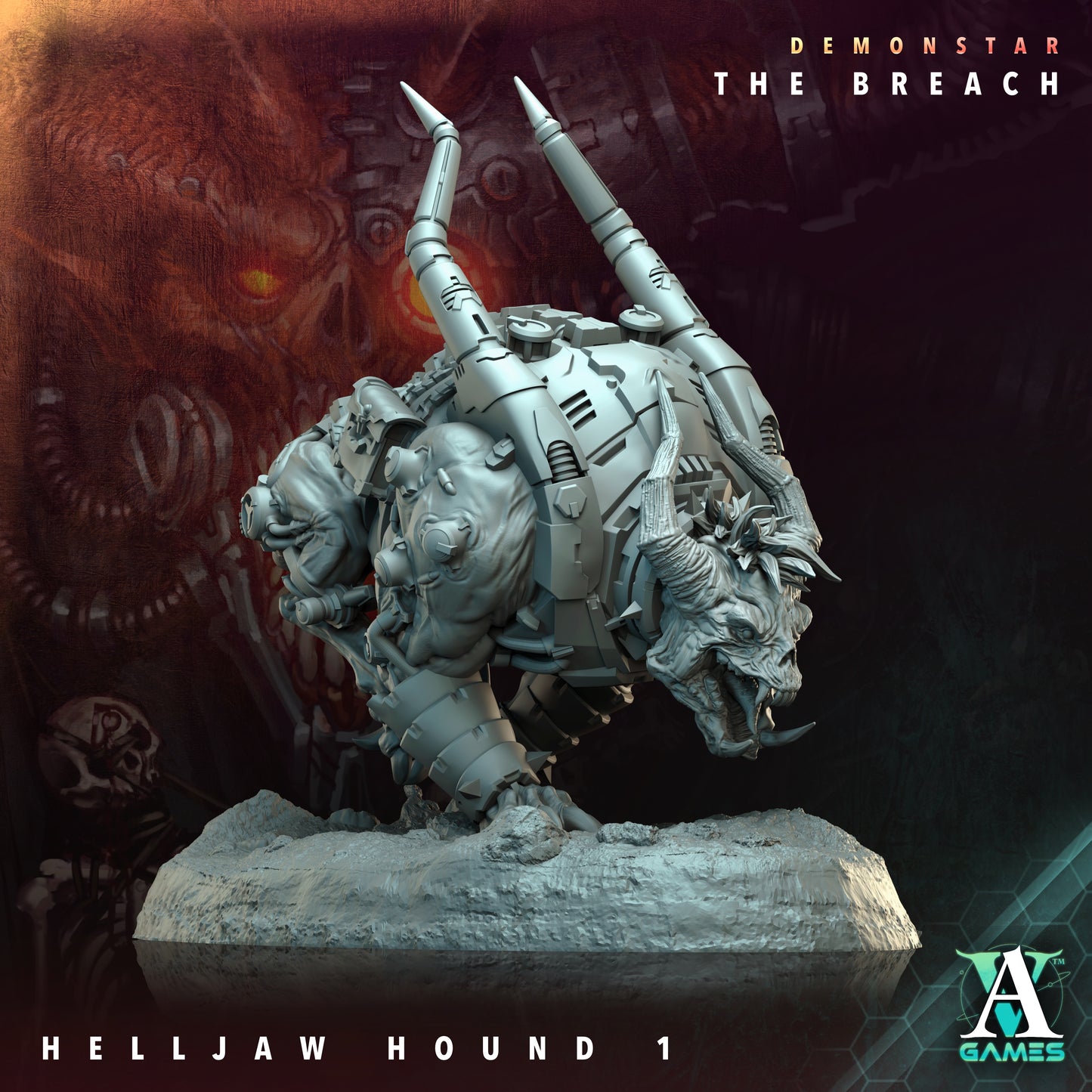 Demonstar The Breach Helljaw Hounds - Archvillian Games