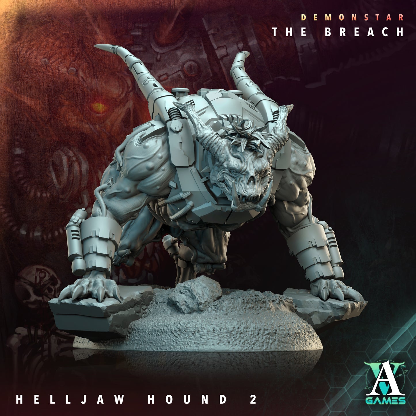 Demonstar The Breach Helljaw Hounds - Archvillian Games