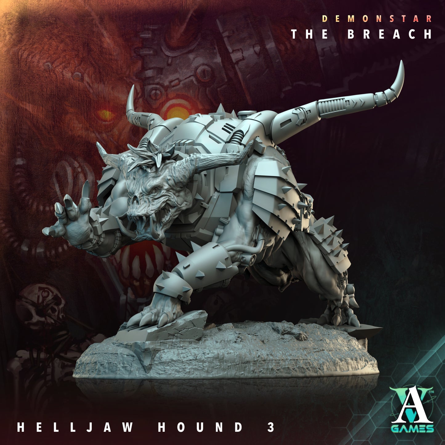 Demonstar The Breach Helljaw Hounds - Archvillian Games