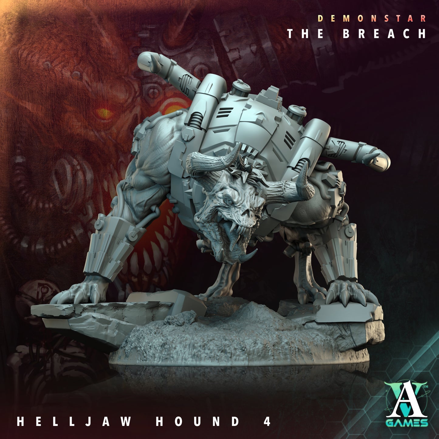 Demonstar The Breach Helljaw Hounds - Archvillian Games