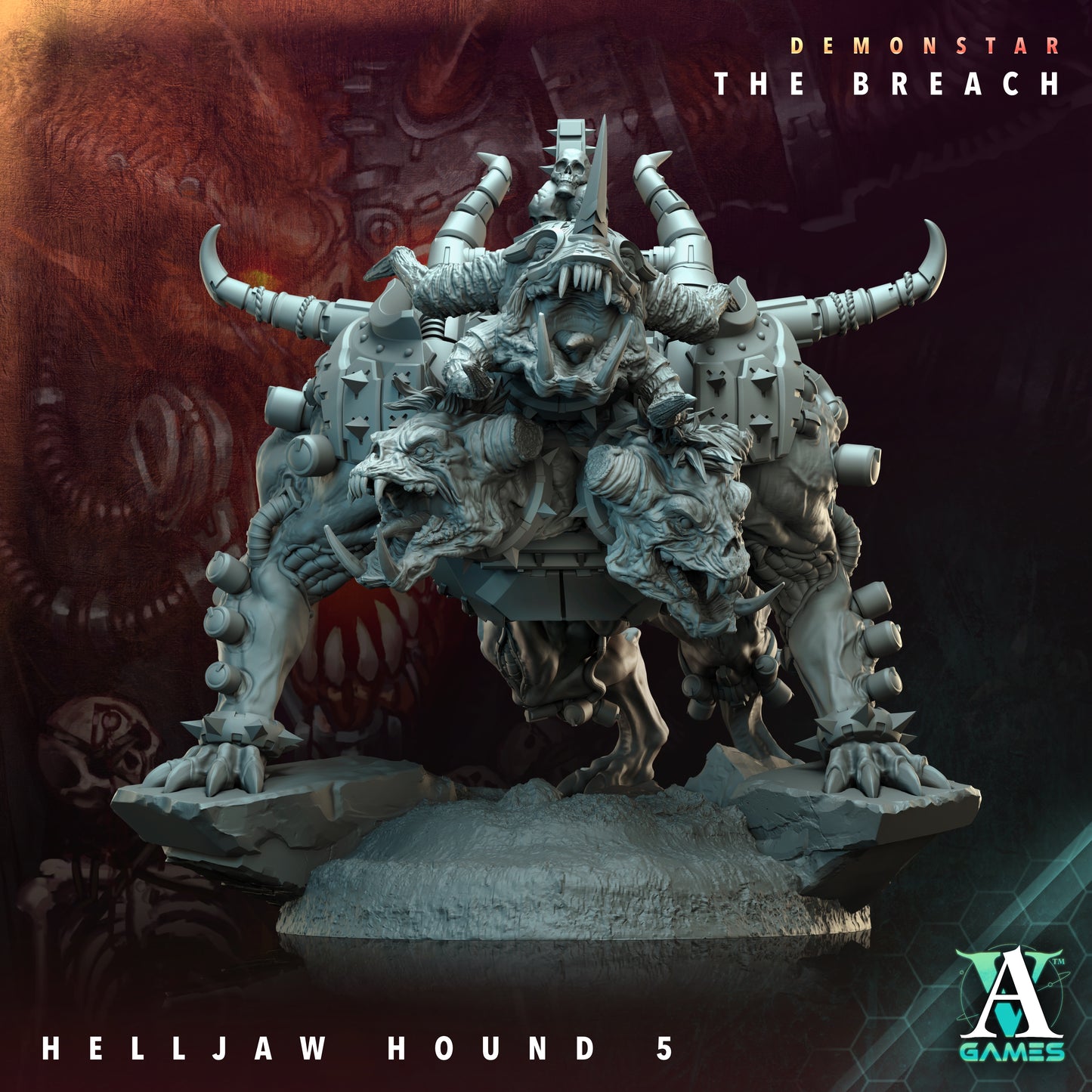 Demonstar The Breach Helljaw Hounds - Archvillian Games