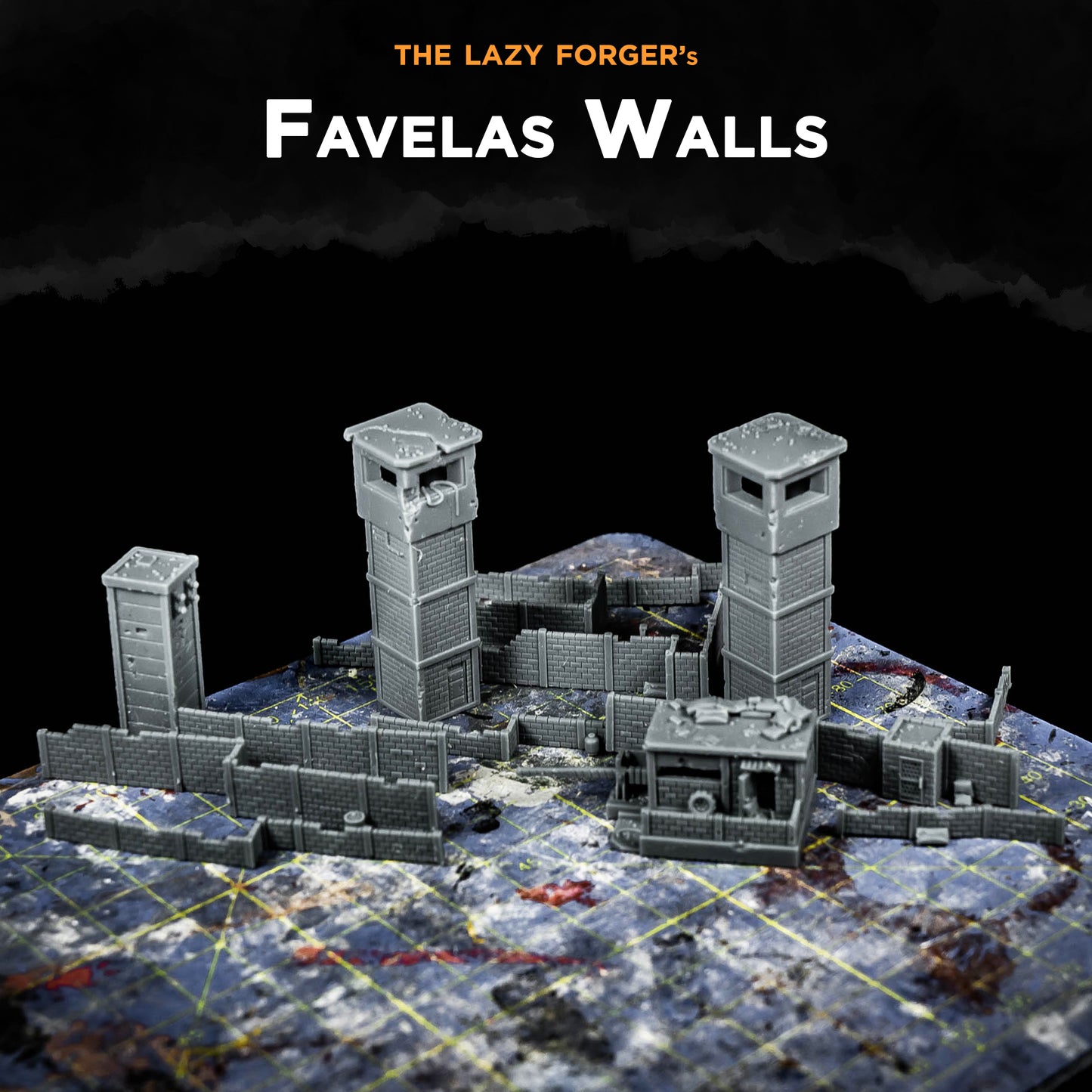 Favelas wall set - Miniature Terrain Set