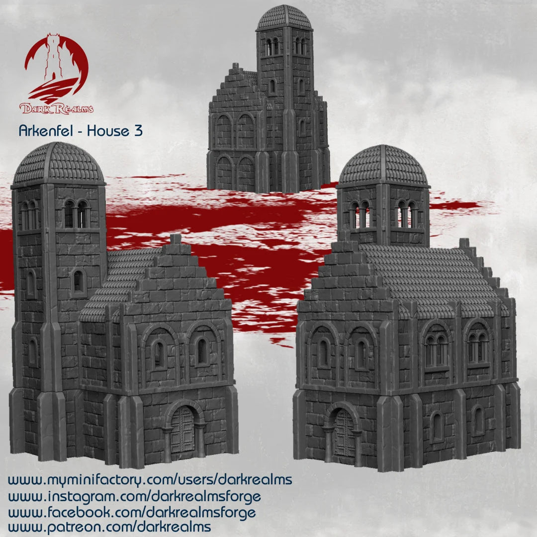 10mm Dark Realms Arkenfel - House Terrain Pack