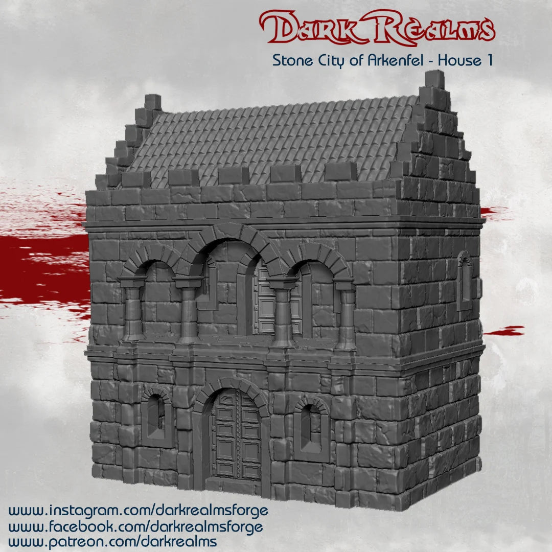 10mm Dark Realms Arkenfel - House Terrain Pack