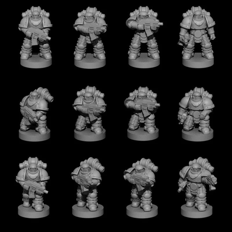 OLD Knight infantry - 6mm/8mm