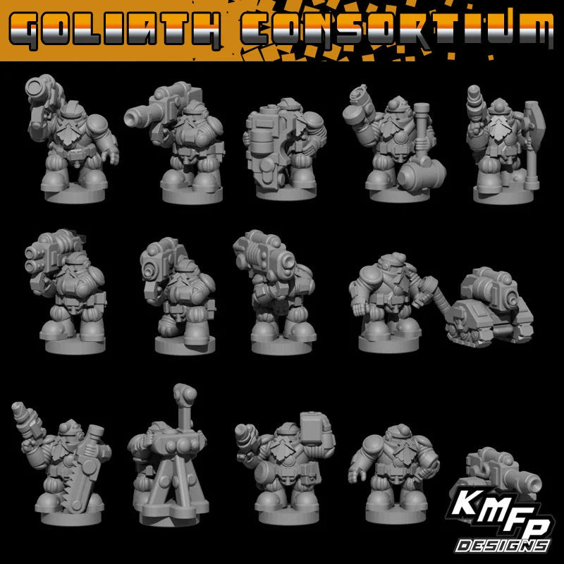 Goliath Consortium Heavy weapons Squad - 6mm/8mm