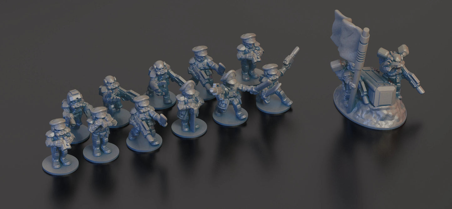 Esyrian Atmospheric Drop Troopers Command - 6mm/8mm Epic - Wakes Emporium