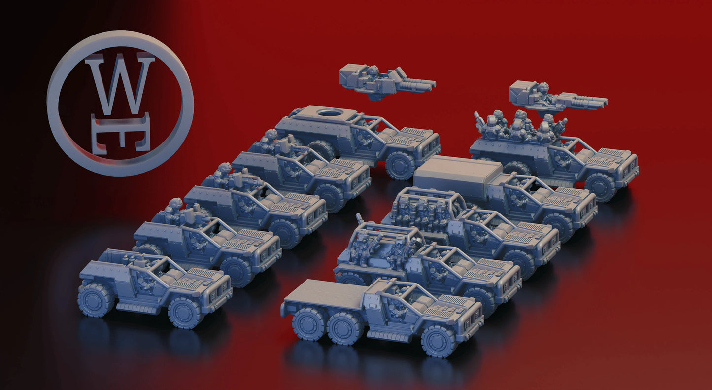 Esyrian Atmospheric Drop Troopers Vehicle set - 6mm/8mm Epic - Wakes Emporium