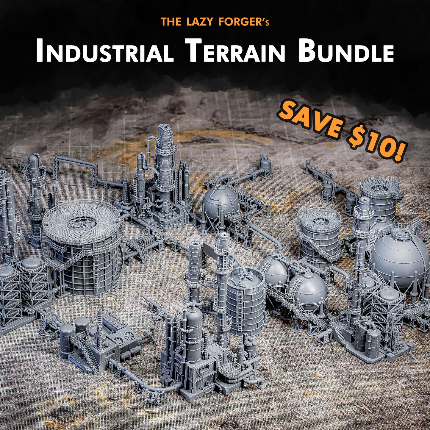 Industrial Terrain - Miniature Terrain Set