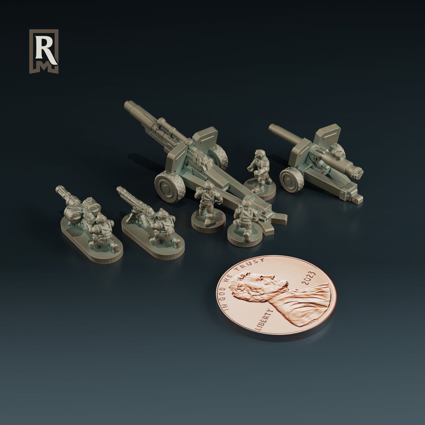 SciFi Infantry Support Weapons & Crew - 6mm/8mm - Resinant Miniatures