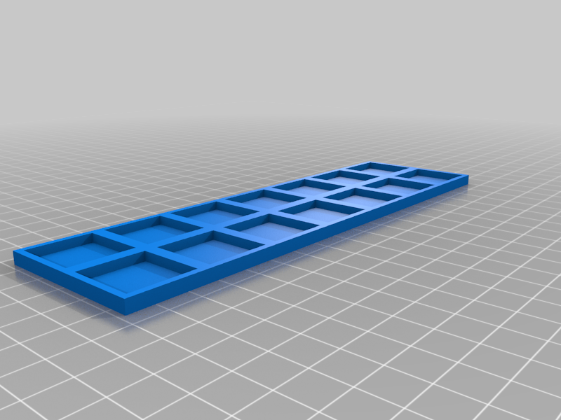 20mm Square To 25mm Square Base Conversion Movement Trays - Warhammer Old World Trays