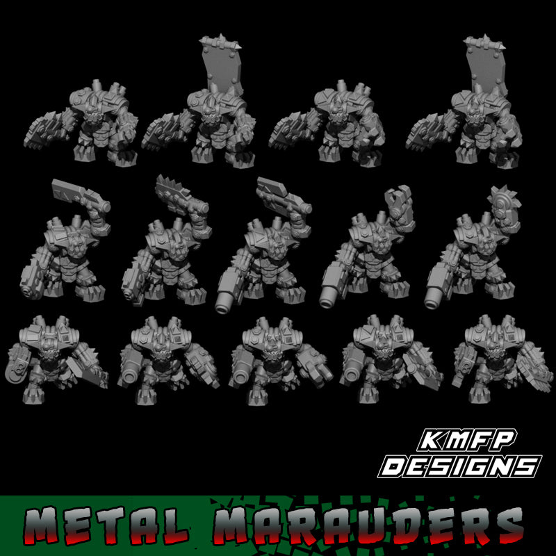 Metal Marauders Grunt Bosses- 6mm/8mm