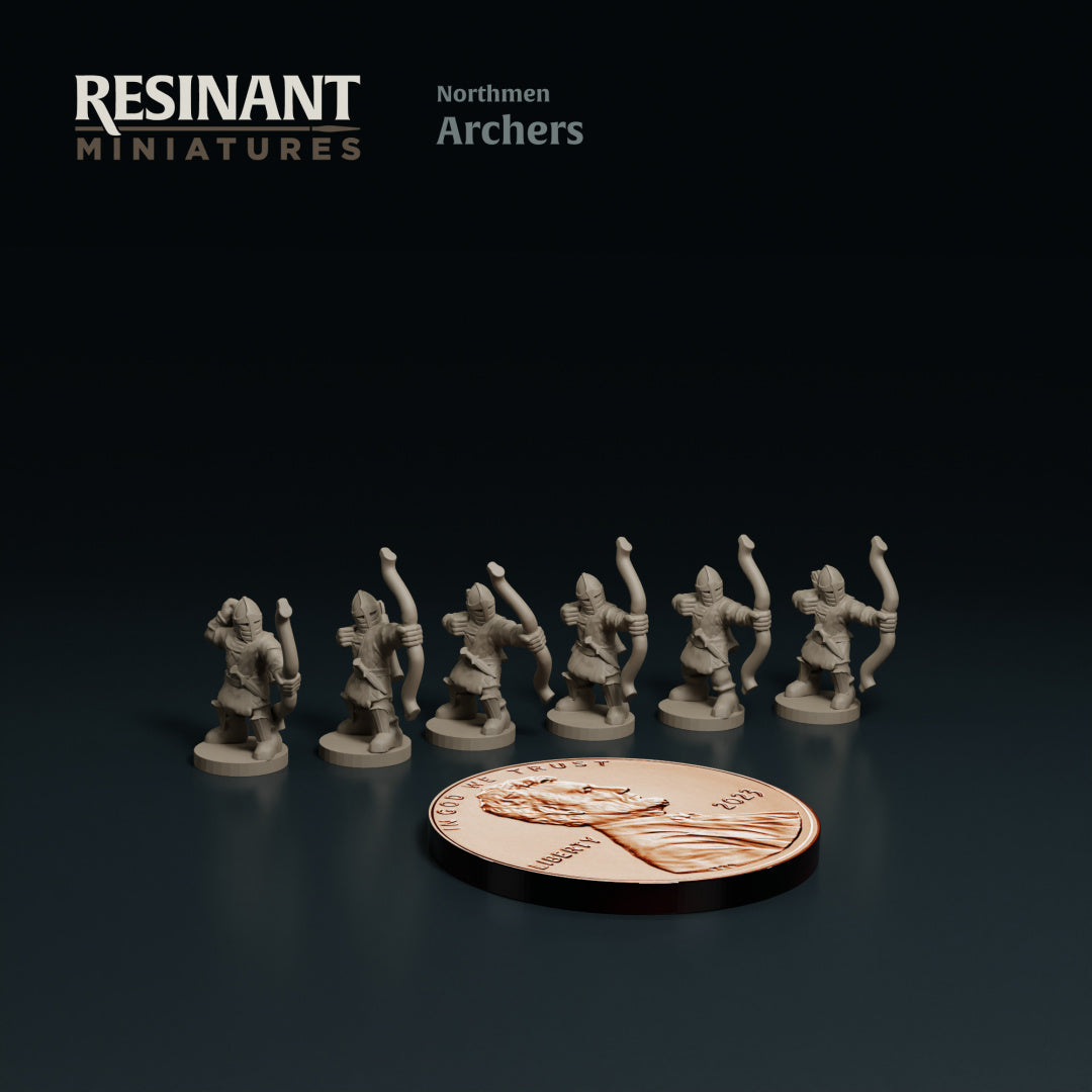 Northmen - Archers - 6mm/8mm - Resinant Miniatures