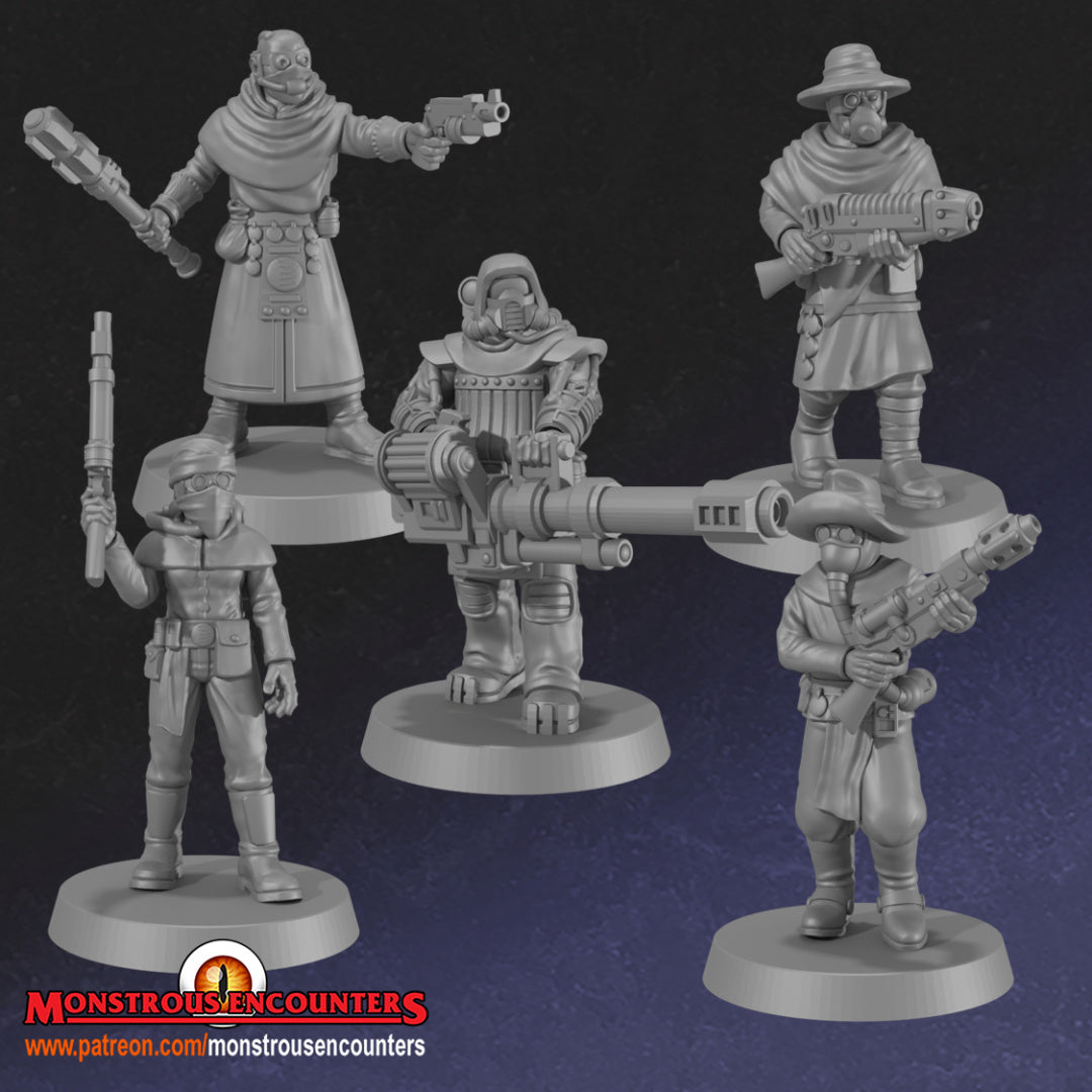 Ash Raiders Gang - 28/32mm miniatures by Monstrous Encounters
