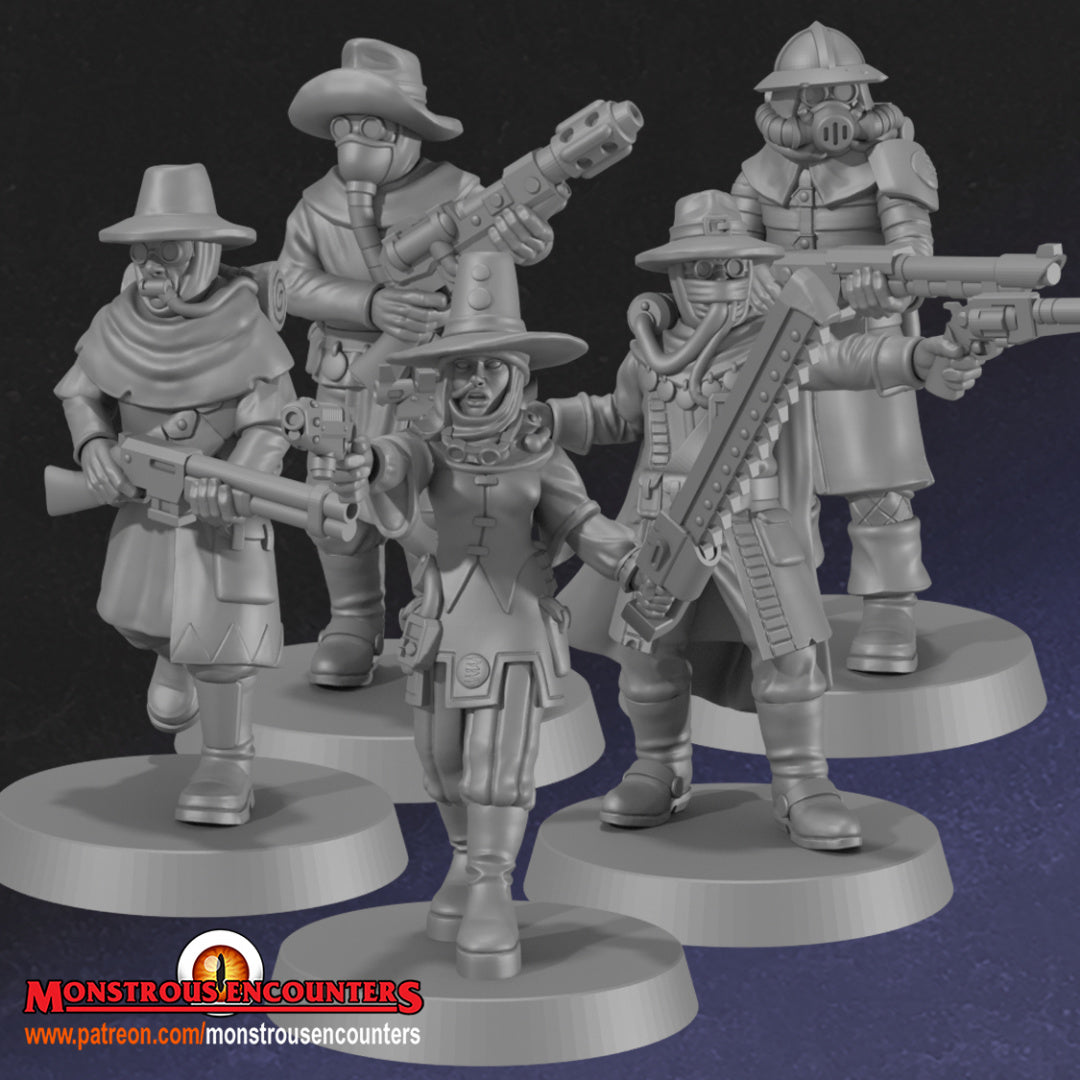 Ash Raiders Gang - 28/32mm miniatures by Monstrous Encounters