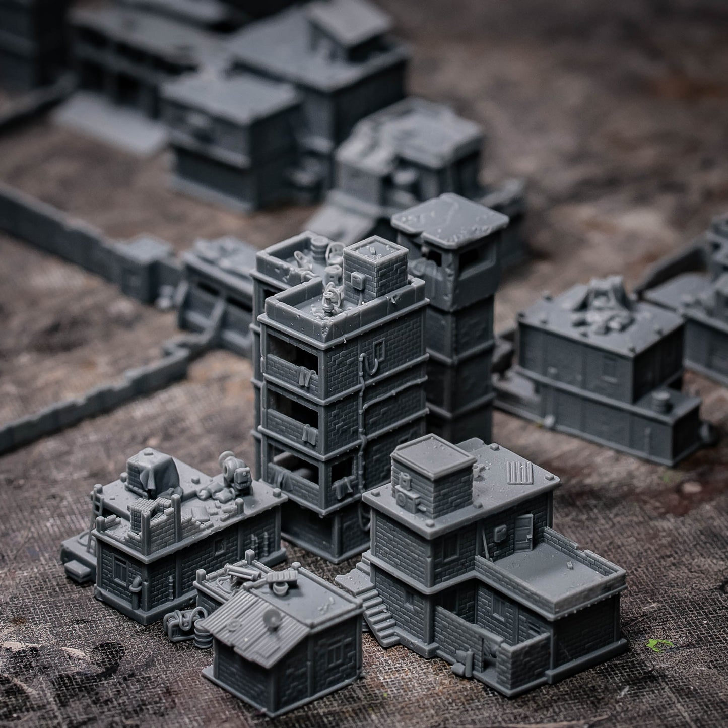 Favelas - Miniature Terrain Set (12 Buildings)