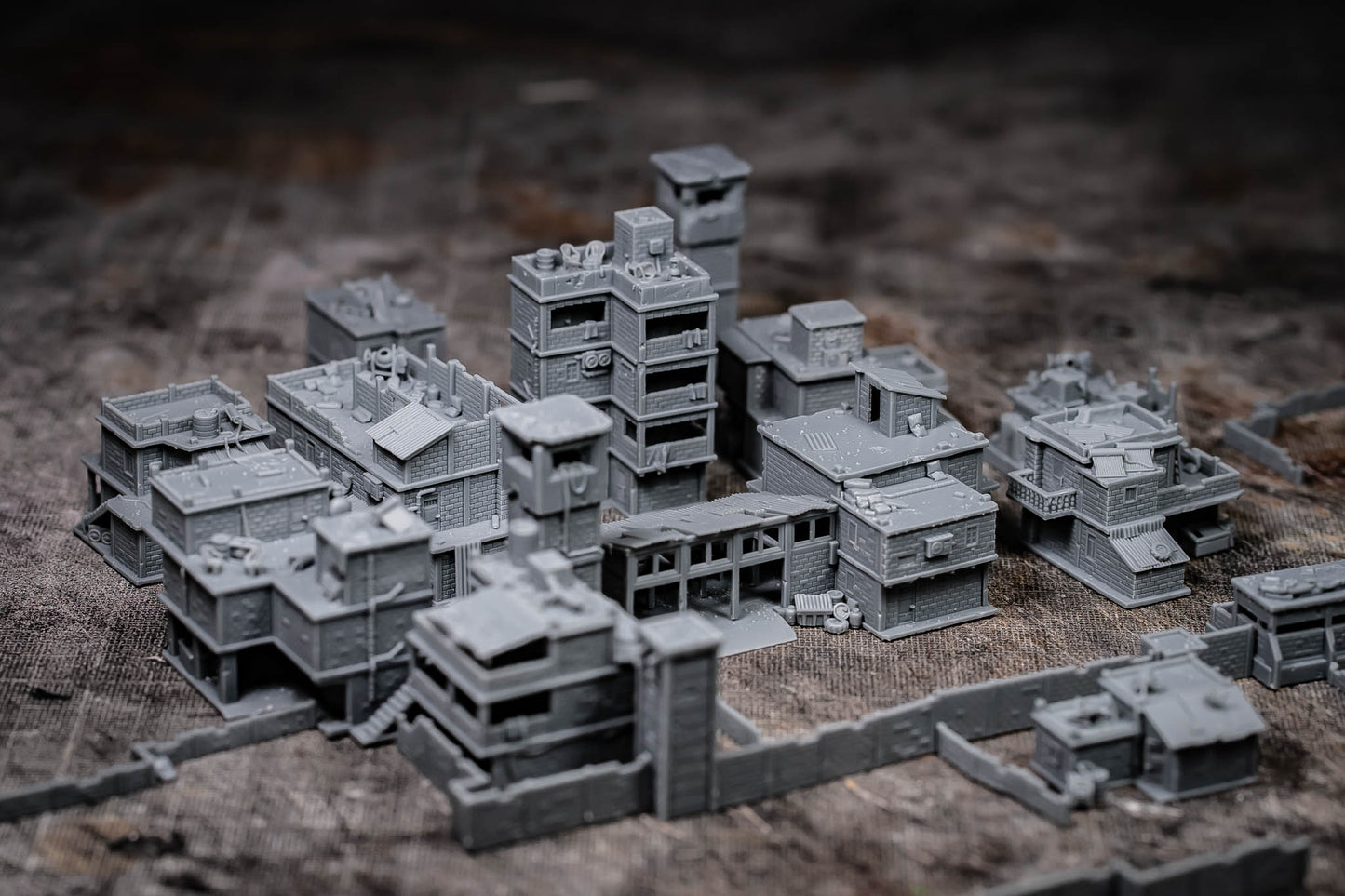 Favelas - Miniature Terrain Set (12 Buildings)