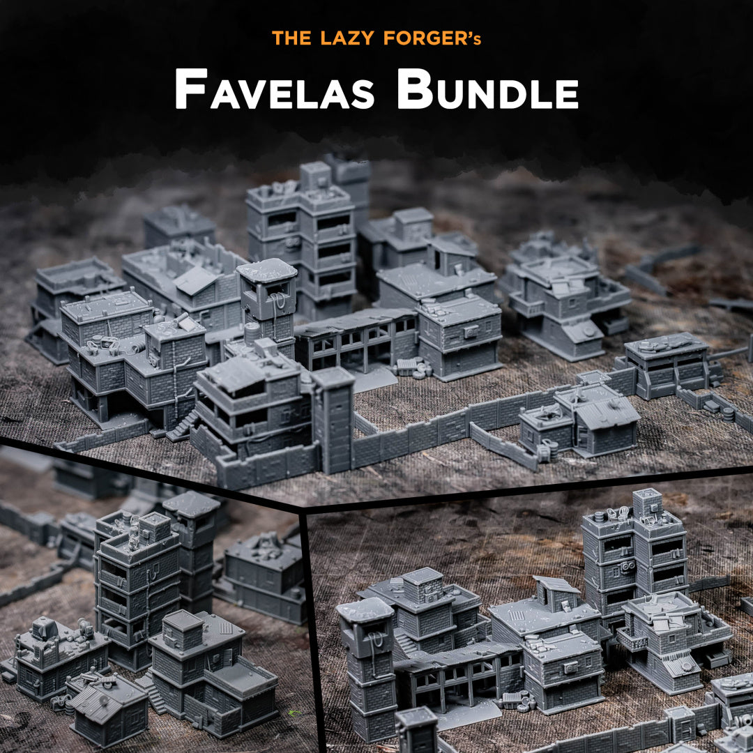 Favelas - Miniature Terrain Set (12 Buildings)