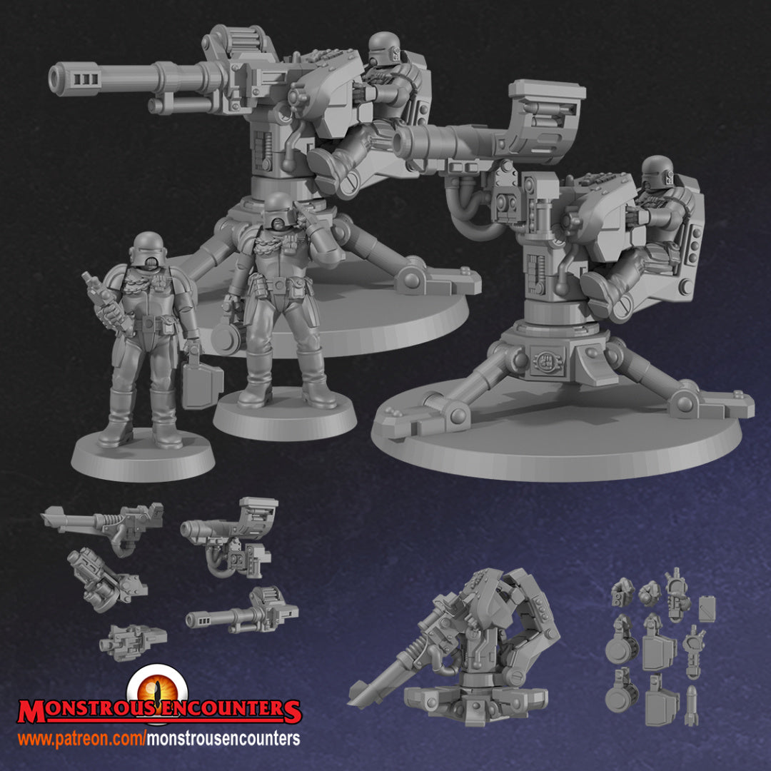 Imperial Arbiters Devastation Team - 28/32mm miniatures by Monstrous Encounters