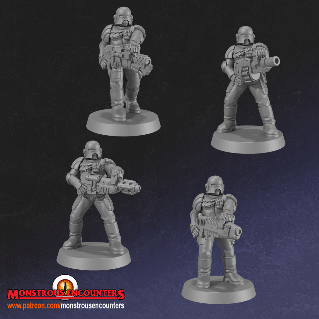 Imperial Arbiters Execution Team - 28/32mm miniatures by Monstrous Encounters