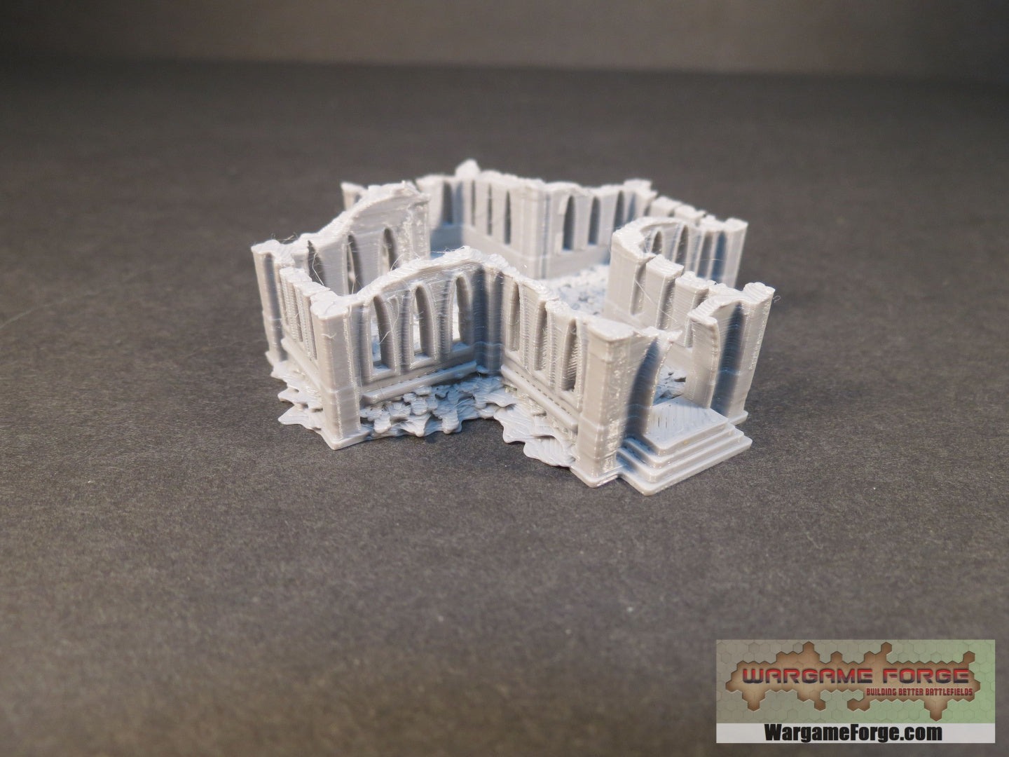 Gothic Ruined Building 1 - Wargame Forge