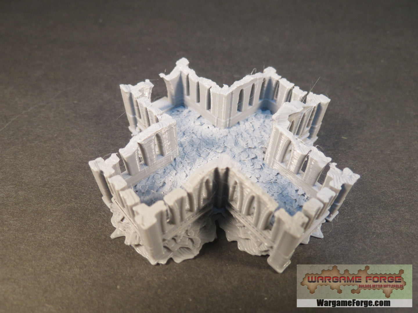 Gothic Ruined Building 1 - Wargame Forge