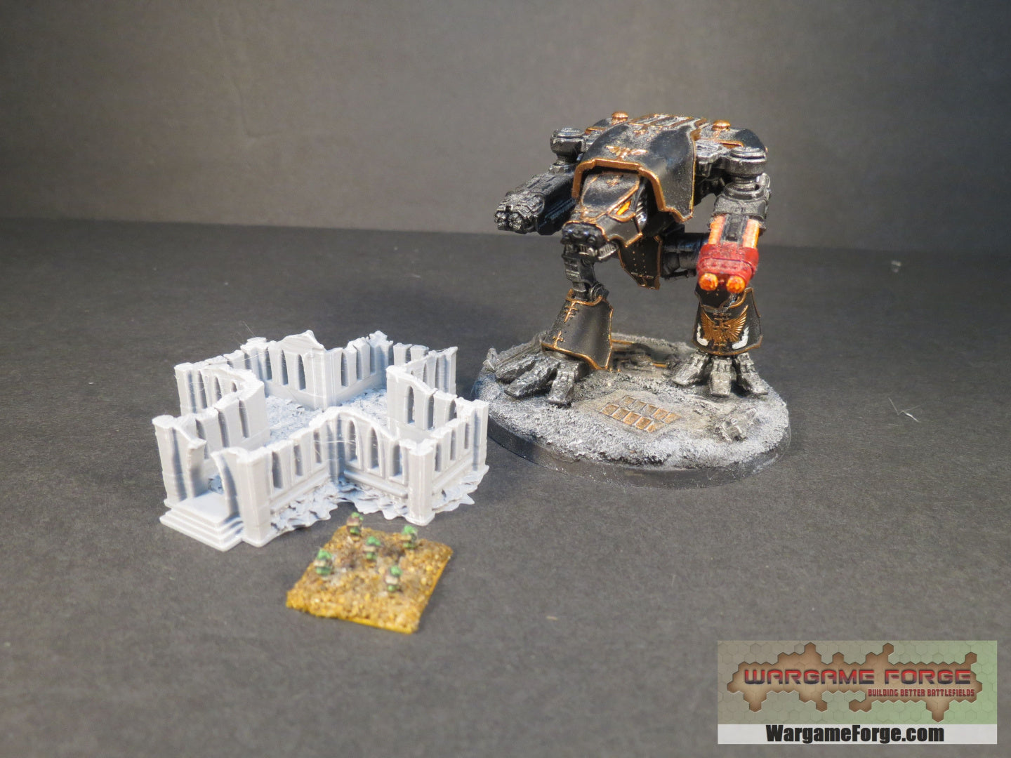 Gothic Ruined Building 1 - Wargame Forge