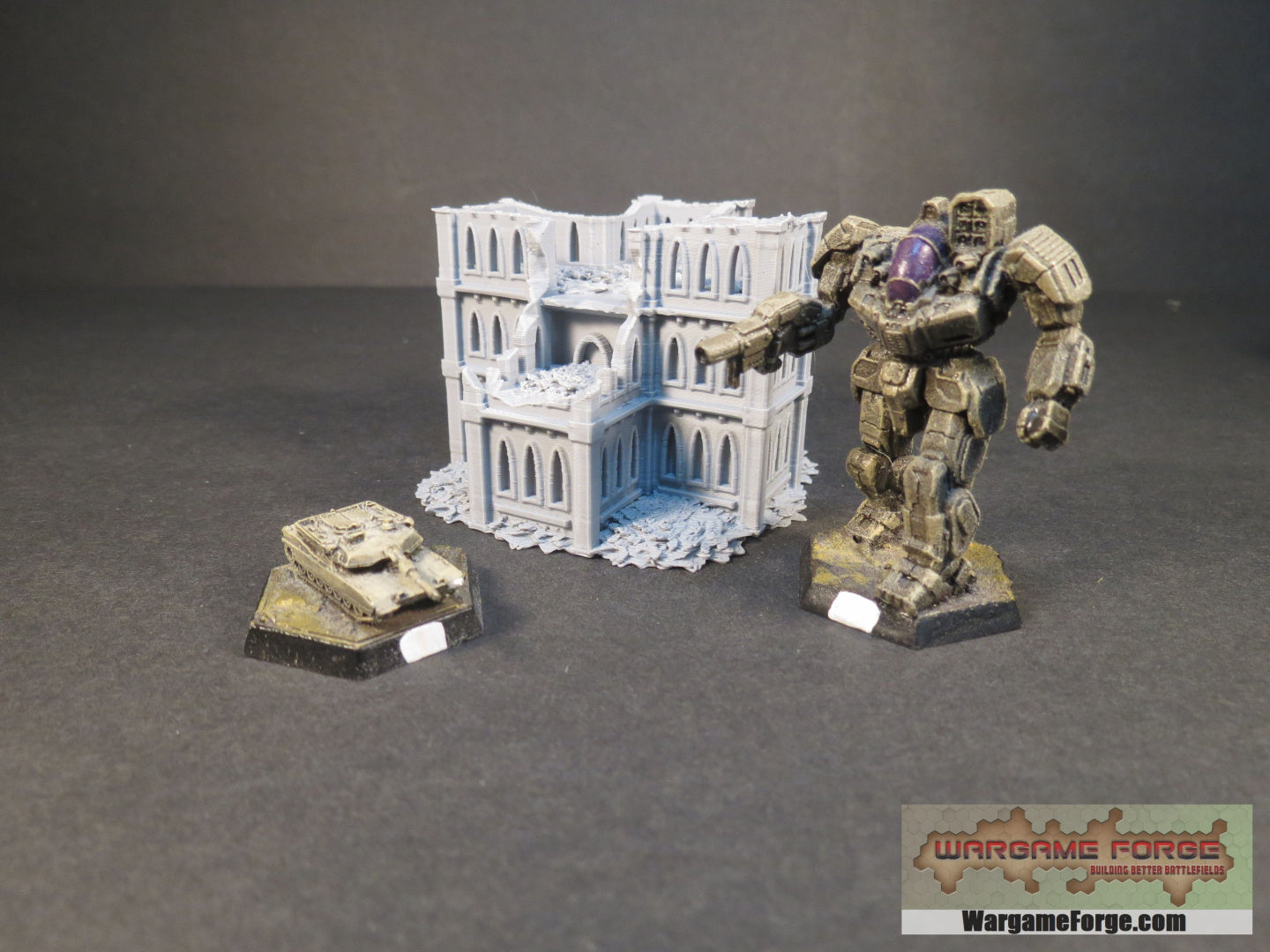 Gothic Ruined Building 3 GR003 - Wargame Forge