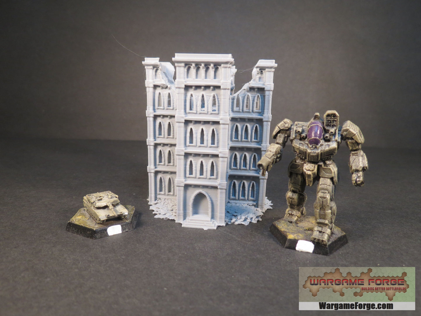 Gothic Ruined Building 4 GR004 - Wargame Forge